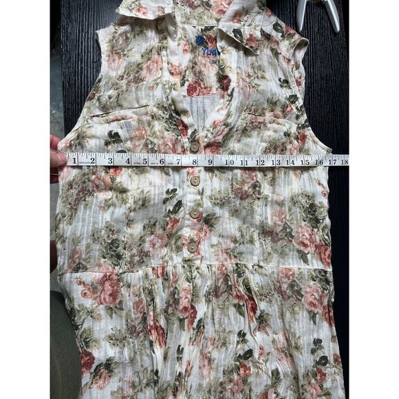 Yuvita Cottagecore Linen Midi Dress - Picture 6 of 10